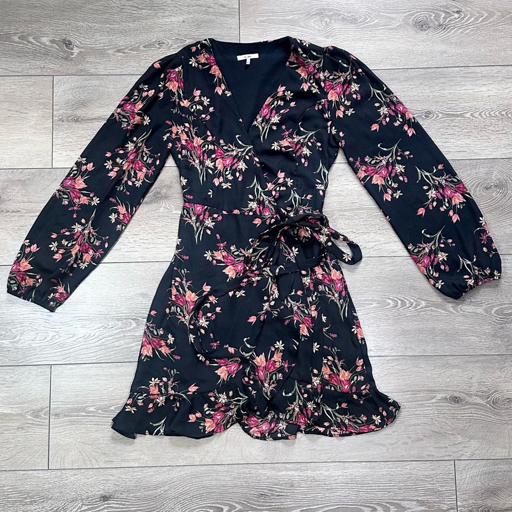 Francesca’s Mi Ami Charlotte Floral Mini Wrap Dress - Picture 6 of 15